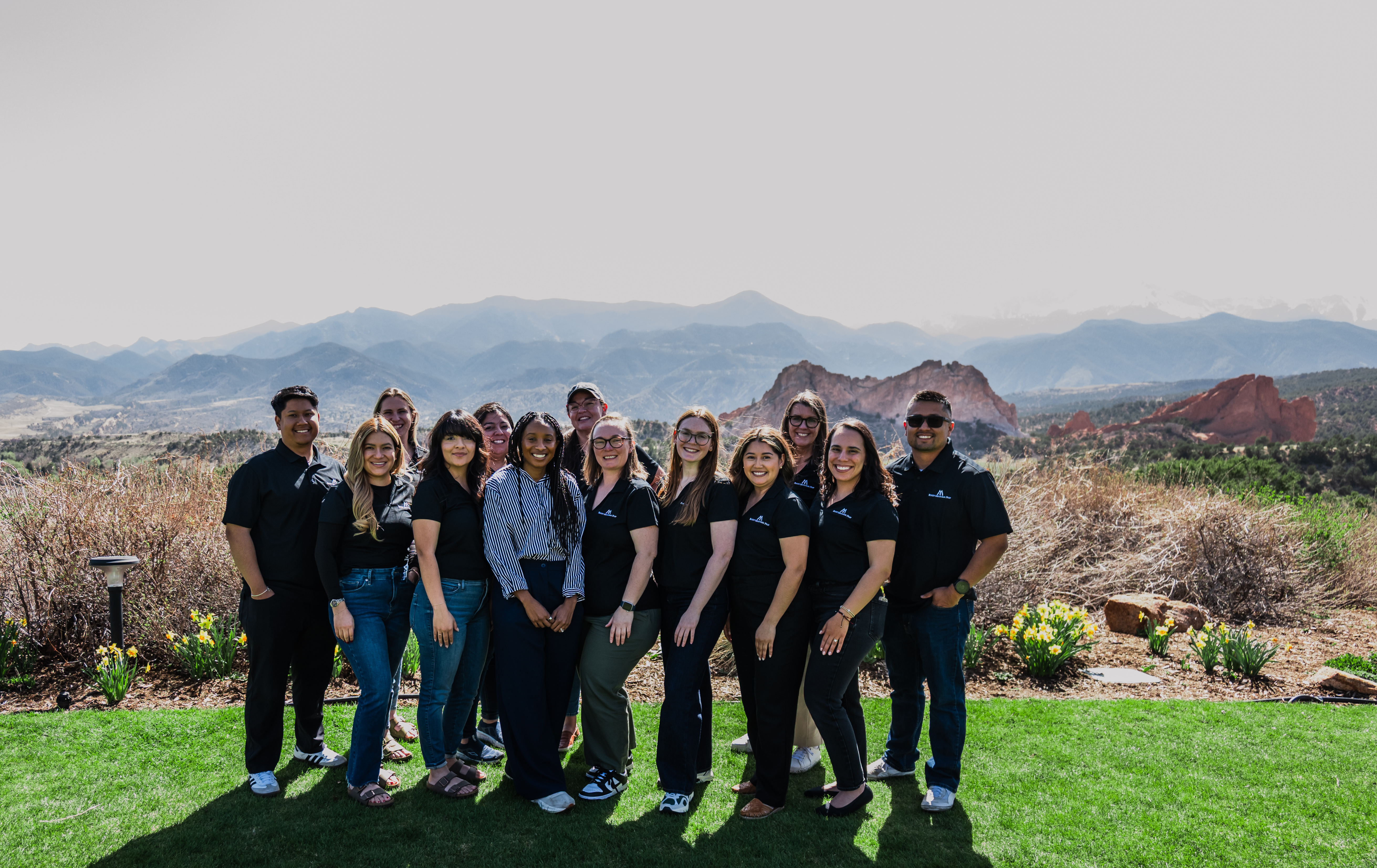 Jade working with a team